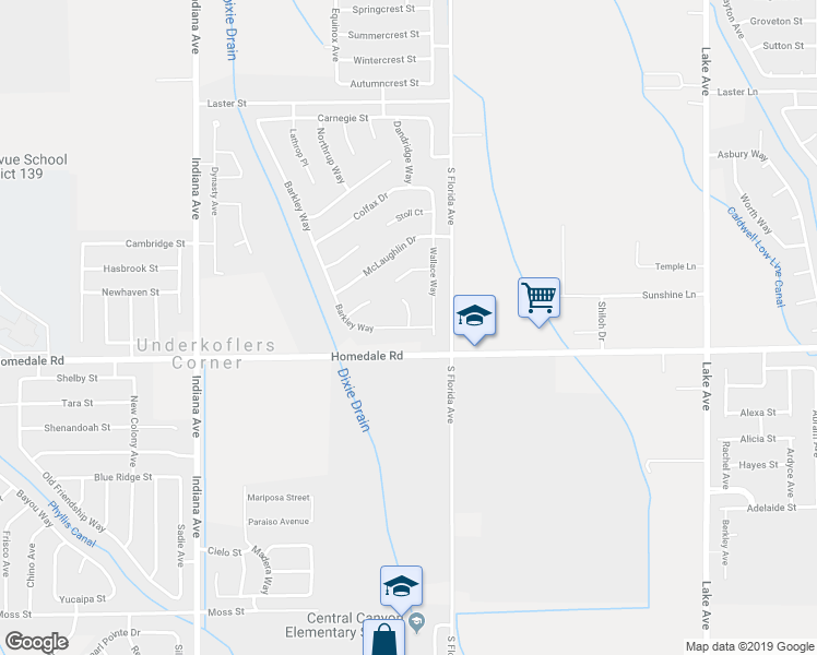 map of restaurants, bars, coffee shops, grocery stores, and more near 5605 Barkley Way in Caldwell