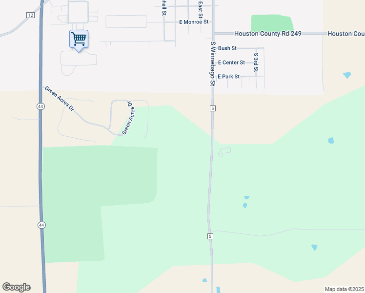 map of restaurants, bars, coffee shops, grocery stores, and more near 13834 County 12 in Caledonia