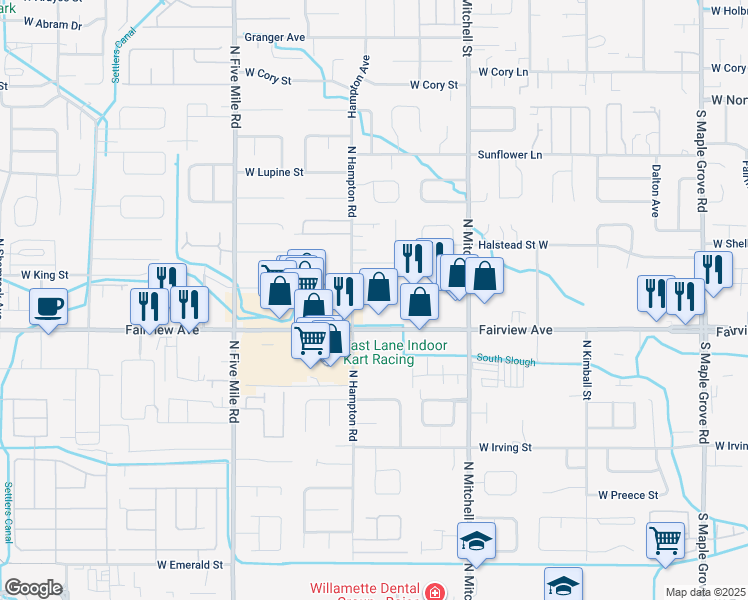 map of restaurants, bars, coffee shops, grocery stores, and more near 10162 West Fairview Avenue in Boise