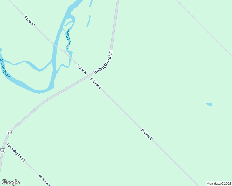 map of restaurants, bars, coffee shops, grocery stores, and more near 6227 8 Line East in Ariss