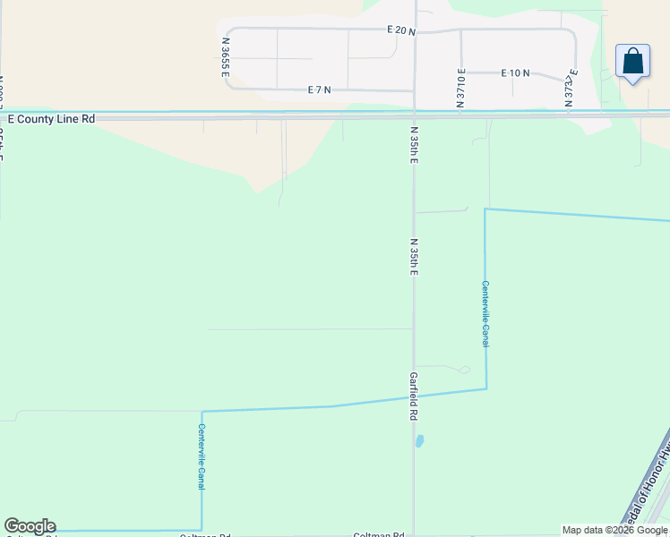 map of restaurants, bars, coffee shops, grocery stores, and more near 14101 North 35th East in Idaho Falls