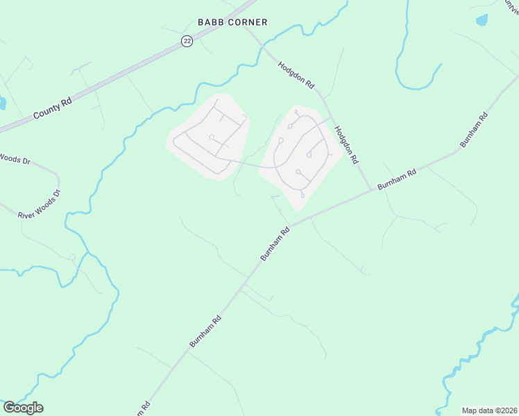map of restaurants, bars, coffee shops, grocery stores, and more near 223 Burnham Road in Gorham