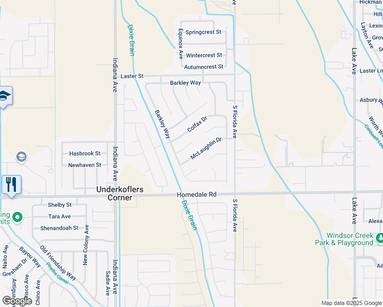 map of restaurants, bars, coffee shops, grocery stores, and more near 2510 Rankin Court in Caldwell