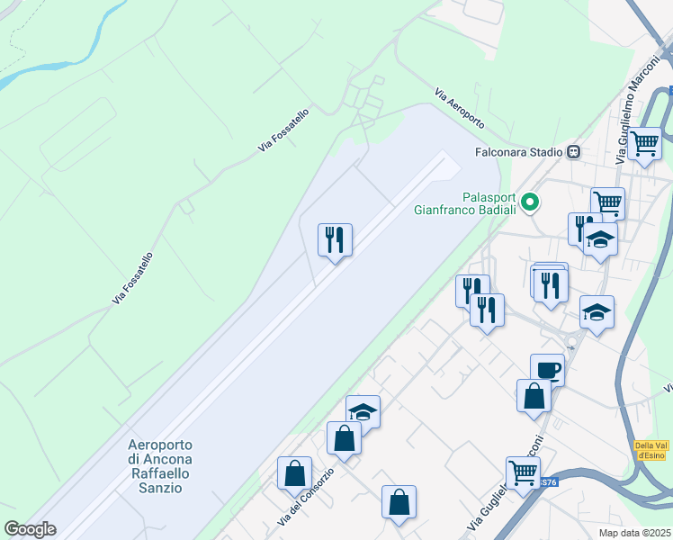 map of restaurants, bars, coffee shops, grocery stores, and more near in Province of Ancona