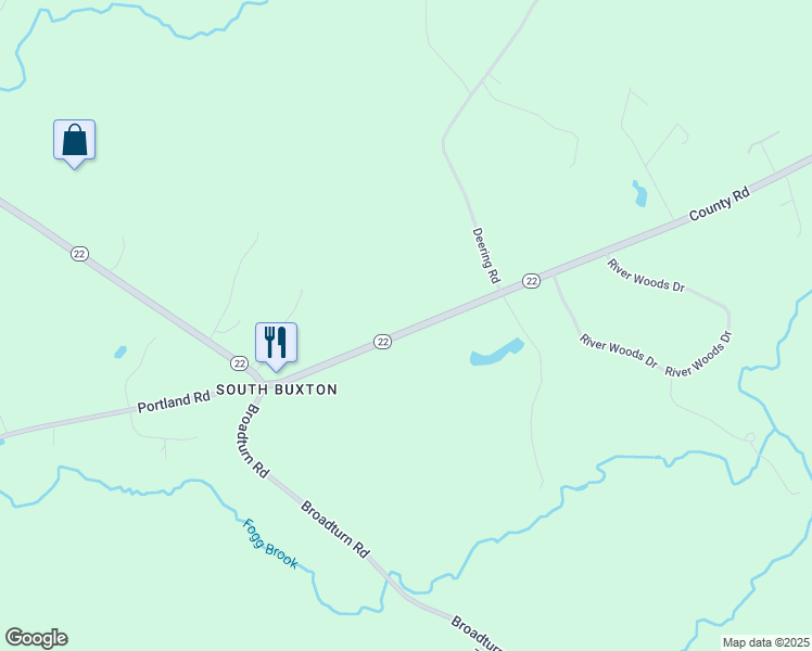 map of restaurants, bars, coffee shops, grocery stores, and more near 451 County Road in Scarborough