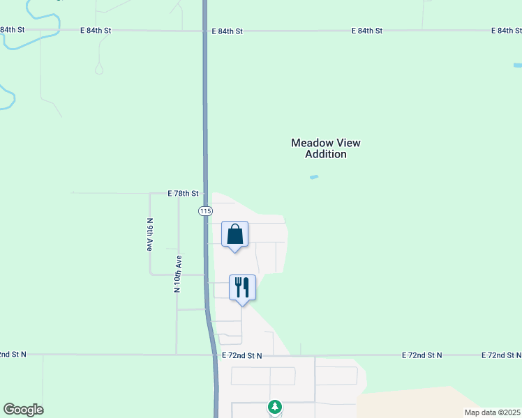 map of restaurants, bars, coffee shops, grocery stores, and more near 1413 East Carol Street in Renner
