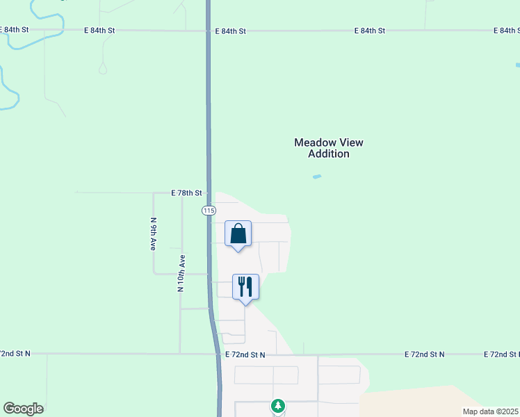 map of restaurants, bars, coffee shops, grocery stores, and more near 1413 East Carol Street in Renner
