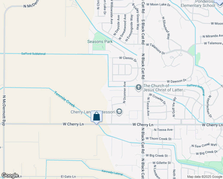 map of restaurants, bars, coffee shops, grocery stores, and more near 5138 West White Ash Court in Meridian