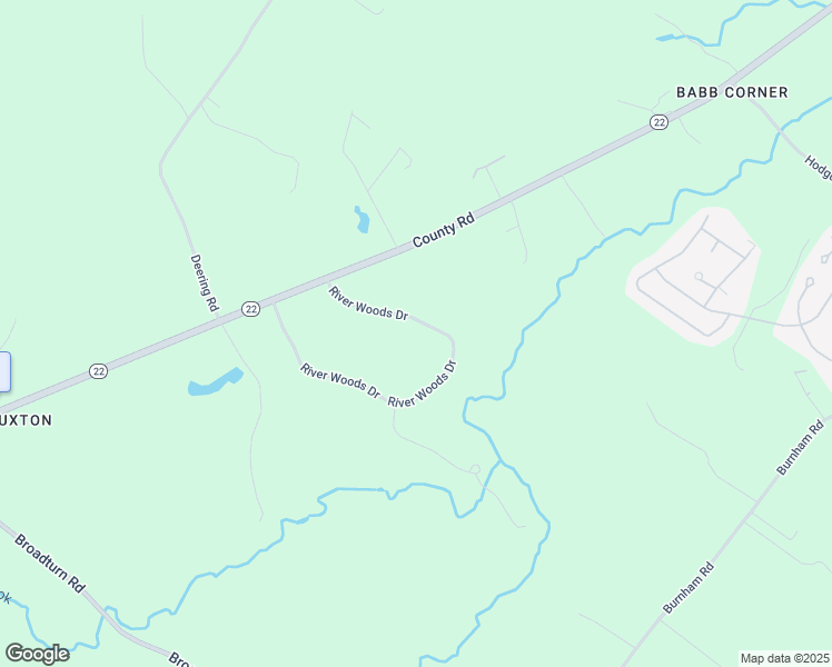 map of restaurants, bars, coffee shops, grocery stores, and more near 7 River Woods Drive in Scarborough