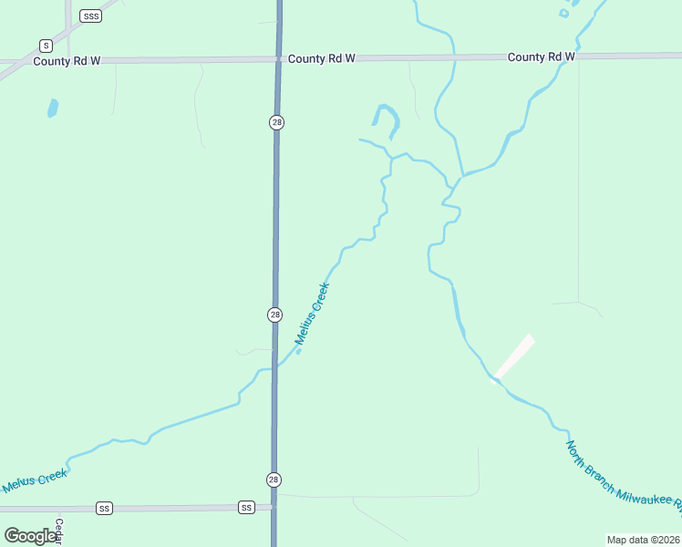 map of restaurants, bars, coffee shops, grocery stores, and more near N2319 Wisconsin 28 in Adell