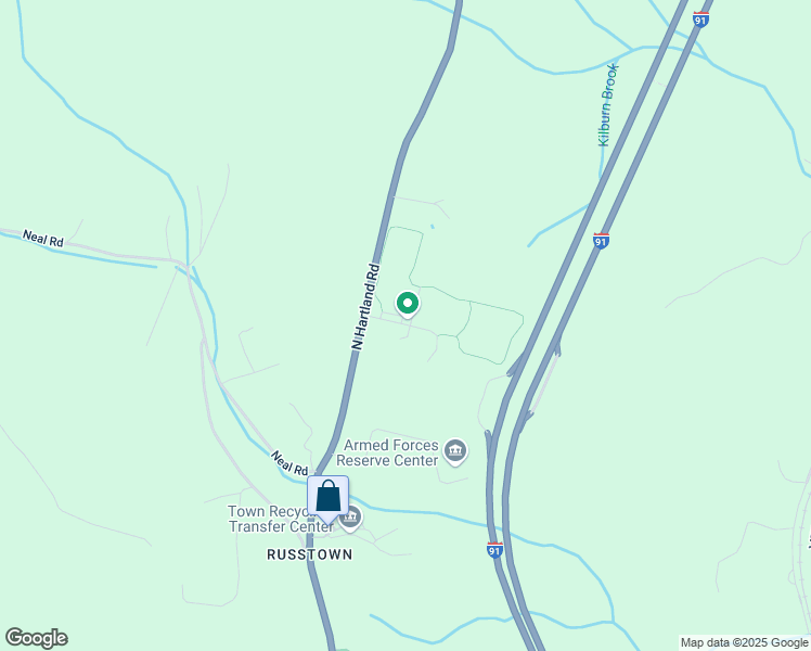 map of restaurants, bars, coffee shops, grocery stores, and more near 2160 North Hartland Road in Hartford