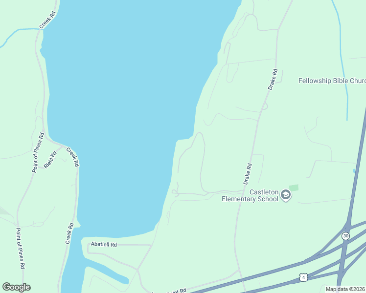 map of restaurants, bars, coffee shops, grocery stores, and more near 550 Villula Road in Castleton