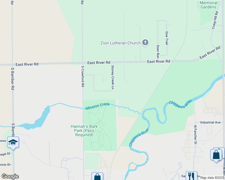 map of restaurants, bars, coffee shops, grocery stores, and more near 1183 Stoney Creek Lane in Mount Pleasant