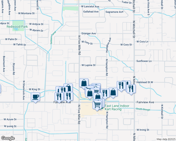 map of restaurants, bars, coffee shops, grocery stores, and more near 10498 West Tidewater Court in Boise