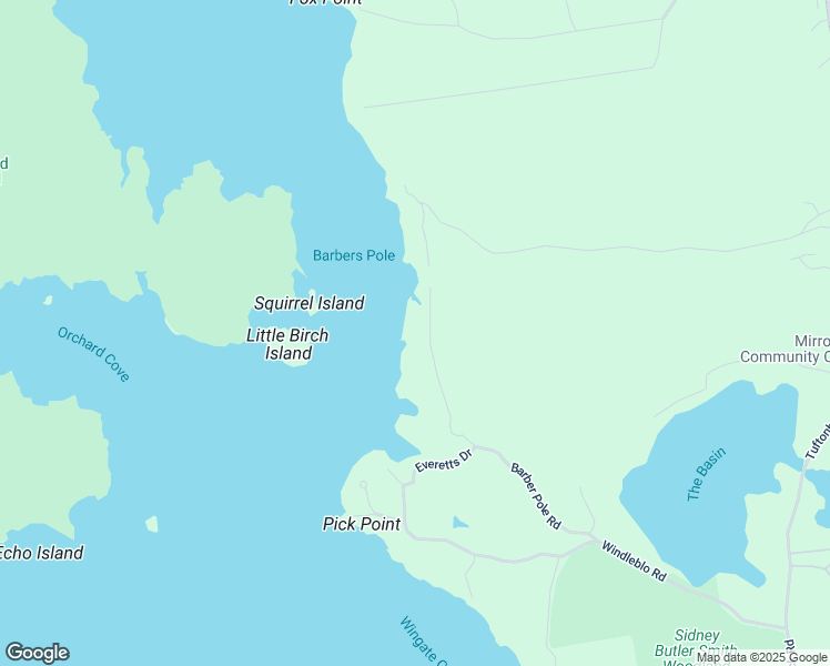 map of restaurants, bars, coffee shops, grocery stores, and more near 44 Barber Pole Road in Tuftonboro