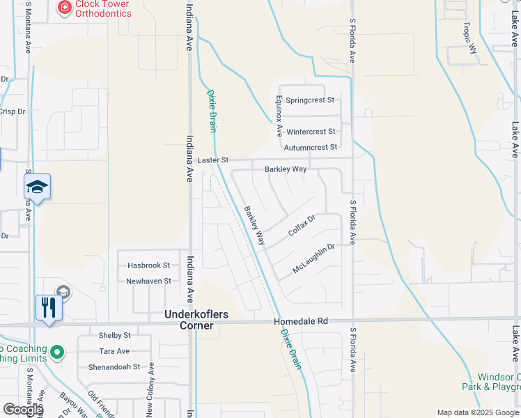 map of restaurants, bars, coffee shops, grocery stores, and more near 5110 Lathrop Place in Caldwell