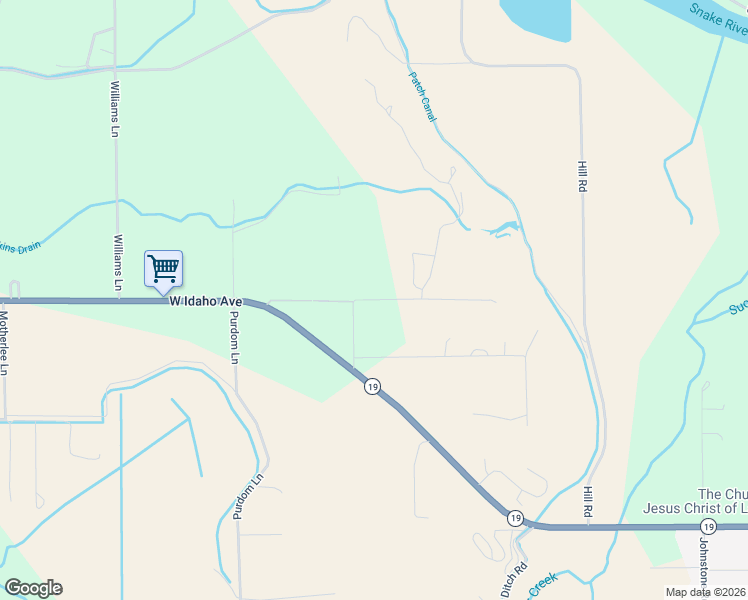 map of restaurants, bars, coffee shops, grocery stores, and more near 2501 Kings Way Drive in Homedale