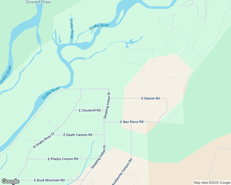 map of restaurants, bars, coffee shops, grocery stores, and more near 755 East Glacier Road in Jackson