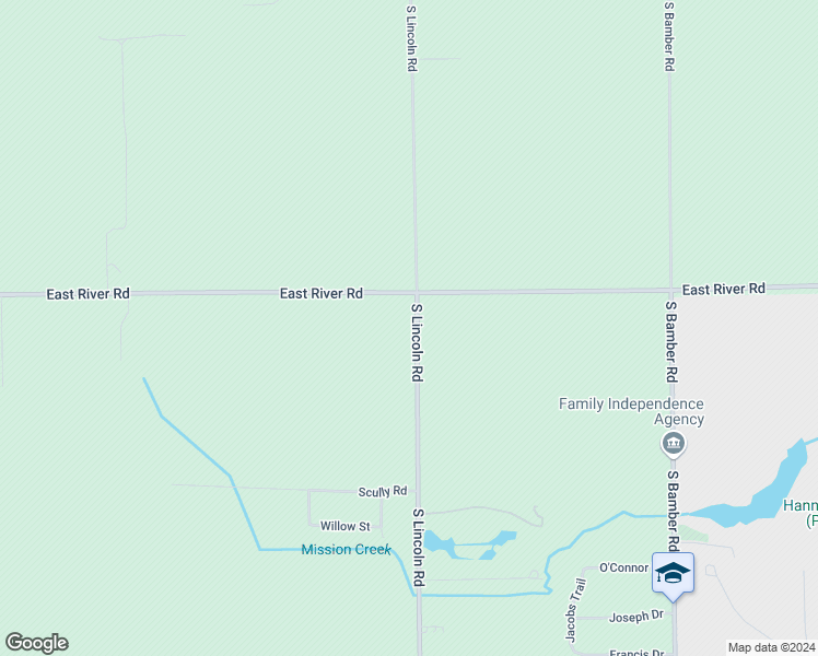 map of restaurants, bars, coffee shops, grocery stores, and more near 1000-1372 S Lincoln Rd in Mt Pleasant