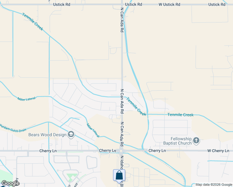 map of restaurants, bars, coffee shops, grocery stores, and more near 17434 North Endurance Avenue in Nampa