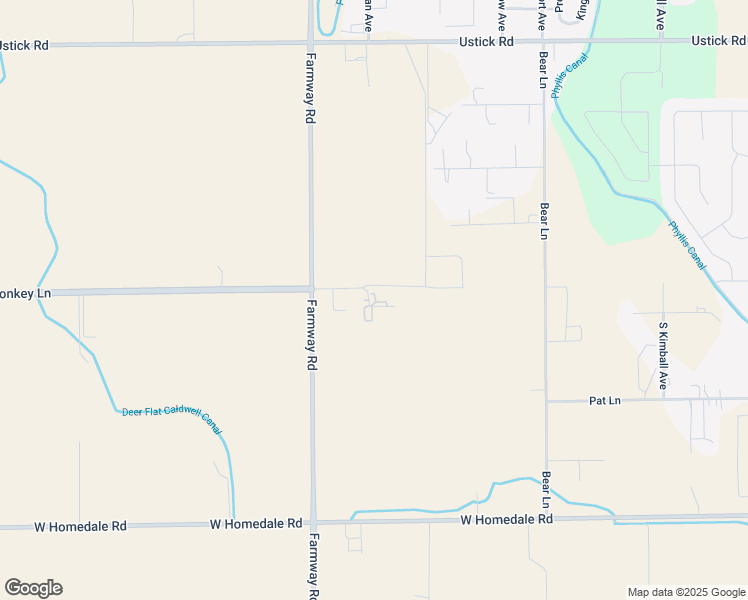 map of restaurants, bars, coffee shops, grocery stores, and more near 4621 Farmway Road in Caldwell
