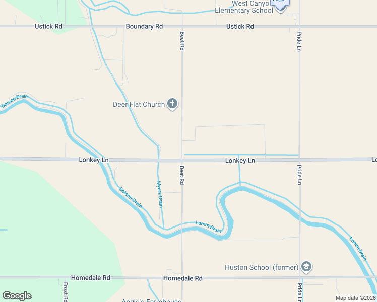 map of restaurants, bars, coffee shops, grocery stores, and more near 17530 Beet Road in Caldwell
