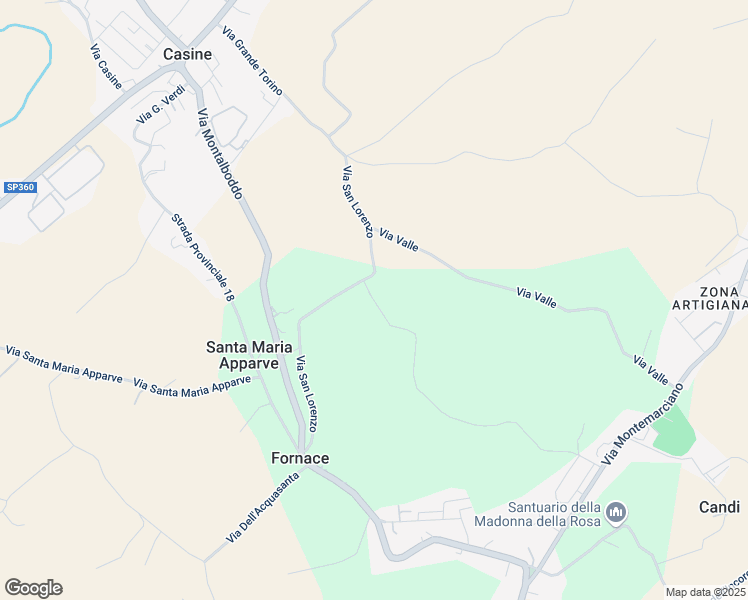 map of restaurants, bars, coffee shops, grocery stores, and more near Via Sant'Ippolito in Provincia di Ancona