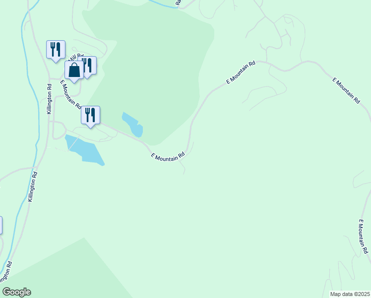 map of restaurants, bars, coffee shops, grocery stores, and more near 794 East Mountain Road in Killington