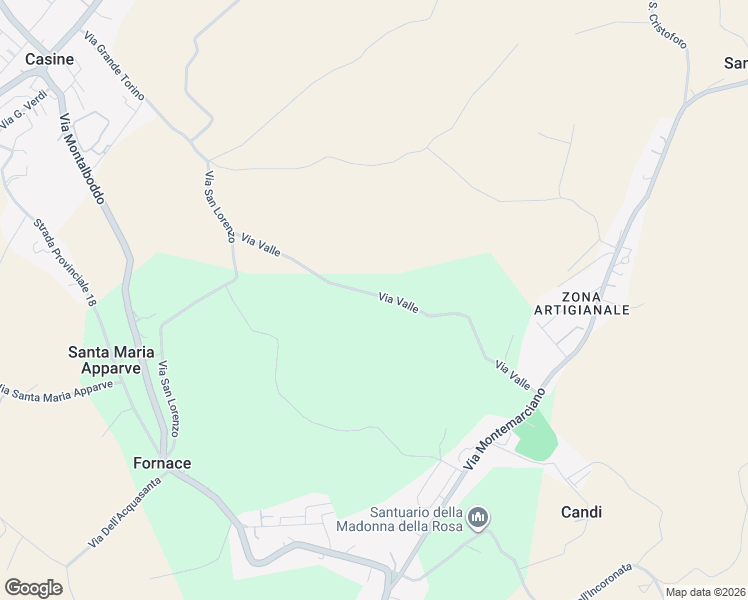 map of restaurants, bars, coffee shops, grocery stores, and more near 3 Via Valle in Provincia di Ancona