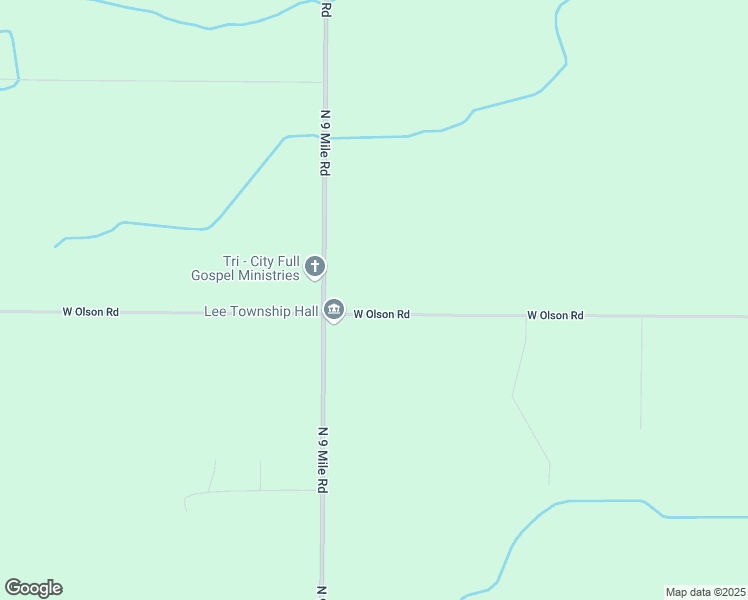 map of restaurants, bars, coffee shops, grocery stores, and more near 1450 West Olson Road in Midland