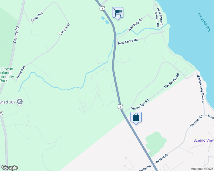 map of restaurants, bars, coffee shops, grocery stores, and more near 85 Daniel Webster Highway in Meredith