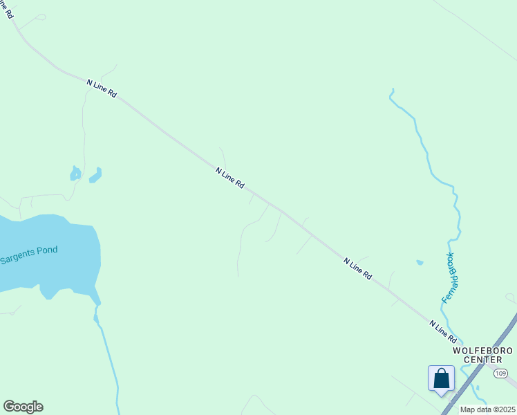 map of restaurants, bars, coffee shops, grocery stores, and more near 176 North Line Road in Wolfeboro
