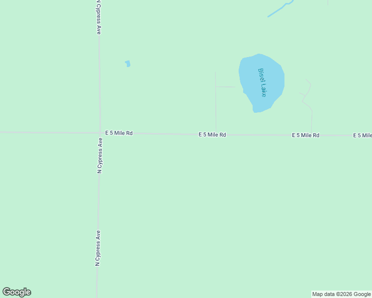 map of restaurants, bars, coffee shops, grocery stores, and more near 7480 East 5 Mile Road in White Cloud