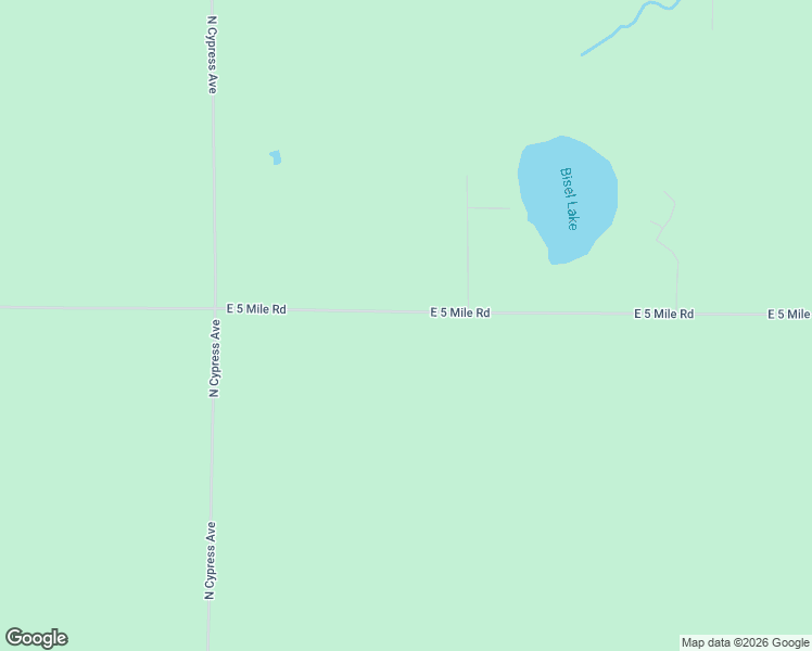 map of restaurants, bars, coffee shops, grocery stores, and more near 7480 East 5 Mile Road in White Cloud