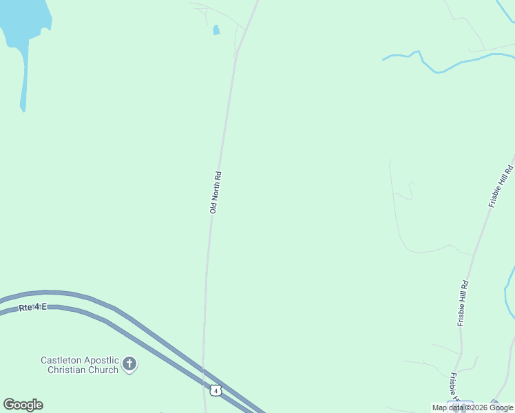 map of restaurants, bars, coffee shops, grocery stores, and more near 1104 North Road in Castleton