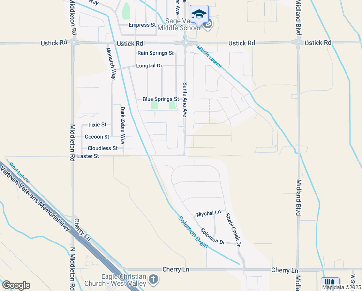 map of restaurants, bars, coffee shops, grocery stores, and more near 17546 Mountain Springs Avenue in Nampa
