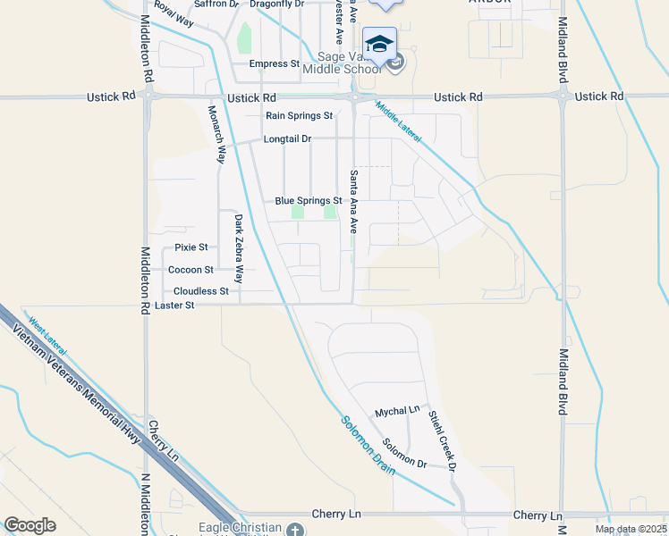map of restaurants, bars, coffee shops, grocery stores, and more near 17546 Mountain Springs Avenue in Nampa
