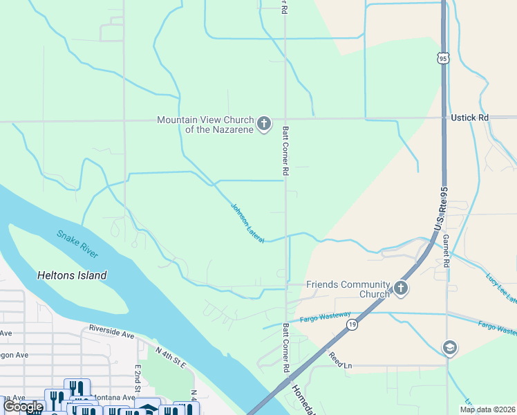 map of restaurants, bars, coffee shops, grocery stores, and more near 17735 Batt Corner Road in Wilder