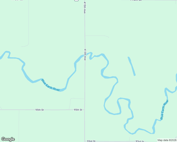 map of restaurants, bars, coffee shops, grocery stores, and more near 9822 415th Avenue in Blue Earth