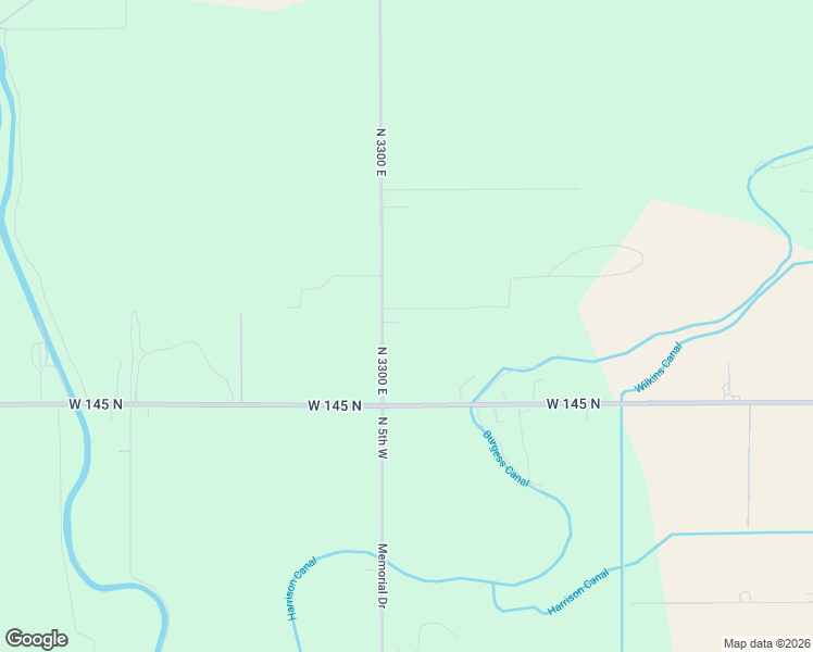 map of restaurants, bars, coffee shops, grocery stores, and more near 16 North 3300 East in Rigby