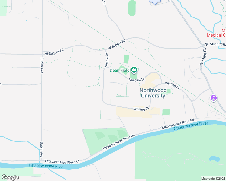 map of restaurants, bars, coffee shops, grocery stores, and more near in Midland