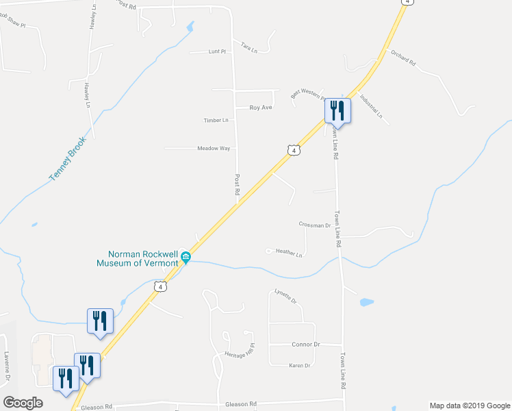 map of restaurants, bars, coffee shops, grocery stores, and more near 966 U.S. 4 in Rutland