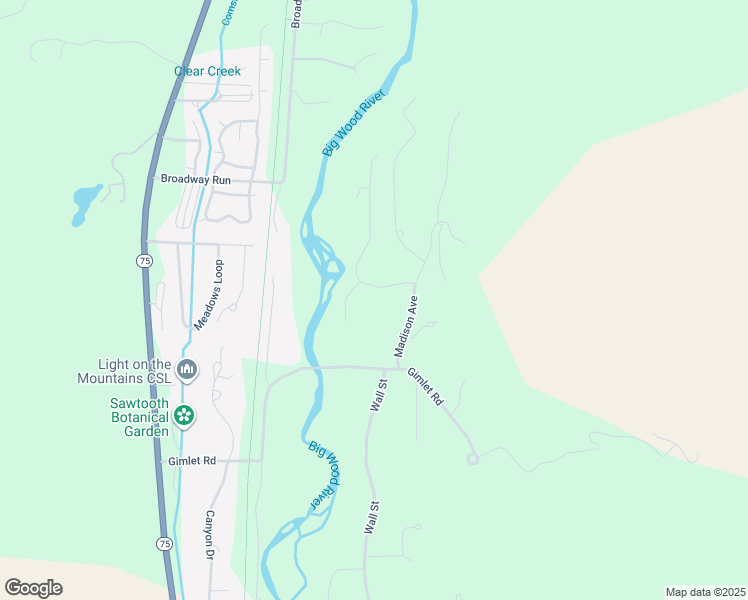 map of restaurants, bars, coffee shops, grocery stores, and more near 209 Sutton Place in Hailey