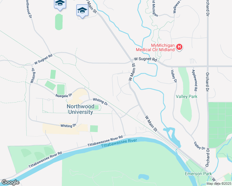 map of restaurants, bars, coffee shops, grocery stores, and more near 3800-3808 Wrenwood Court in Midland