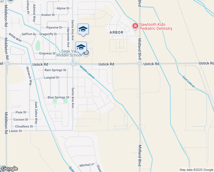map of restaurants, bars, coffee shops, grocery stores, and more near 17868 Ryans Ridge Avenue in Nampa