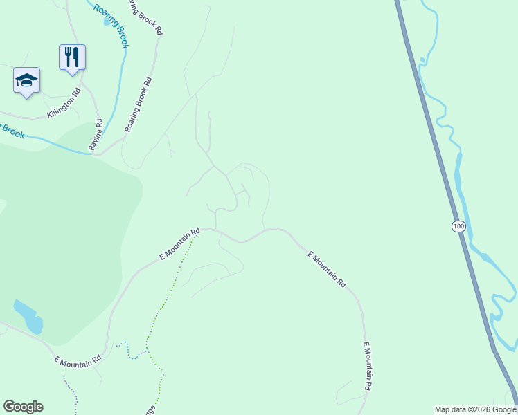 map of restaurants, bars, coffee shops, grocery stores, and more near 176 High Ridge Road in Killington