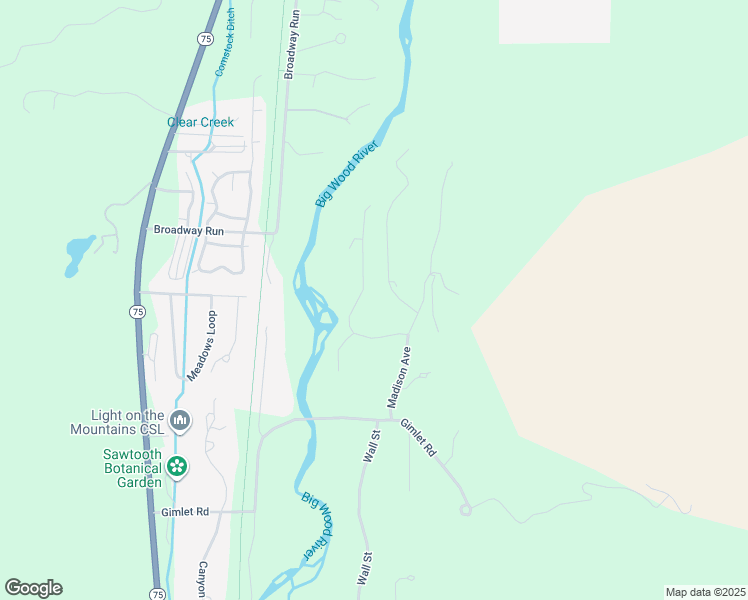 map of restaurants, bars, coffee shops, grocery stores, and more near 209 Sutton Place in Hailey