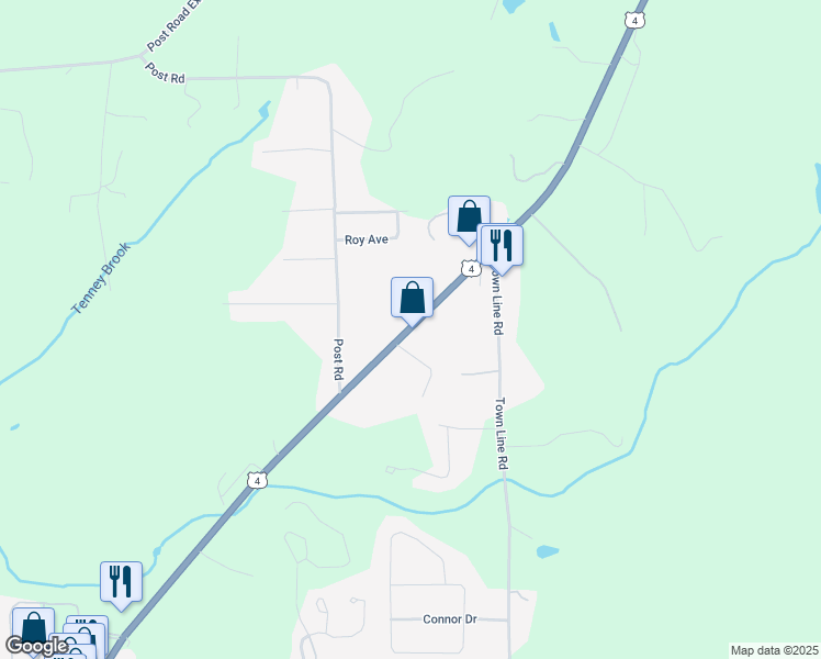 map of restaurants, bars, coffee shops, grocery stores, and more near 1096 U.S. 4 in Rutland