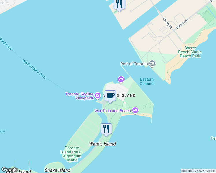 map of restaurants, bars, coffee shops, grocery stores, and more near 28 Third Street in Toronto