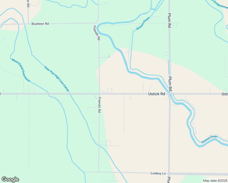 map of restaurants, bars, coffee shops, grocery stores, and more near 21474 Ustick Road in Caldwell